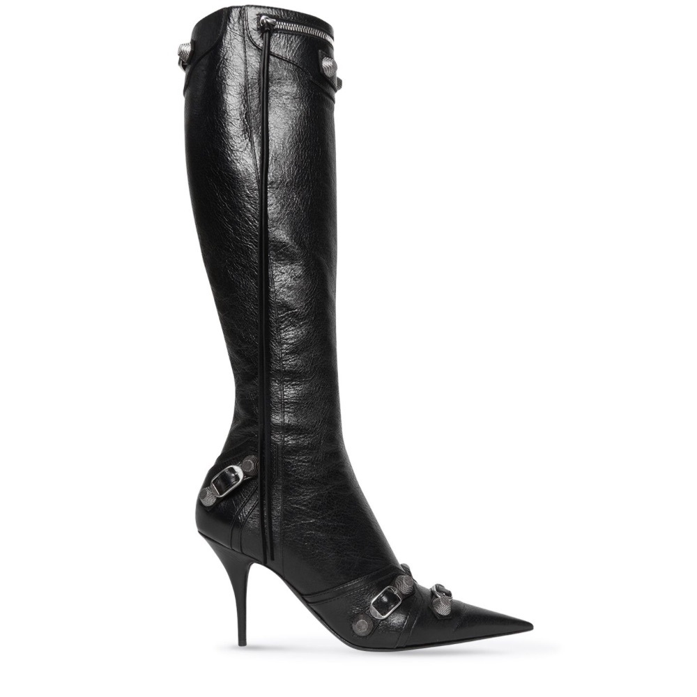 Balenciaga WOMEN'S CAGOLE 90MM BOOT IN BLACK